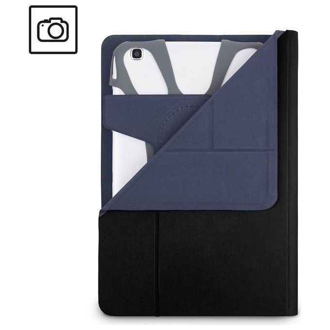 Targus THZ660GL Fit N' Grip Custodia a libro Universale per Tablet 7-8 Pollici Resistente all'Acqua e agli Urti colore Nero