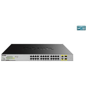 D-Link DGS 1026MP Switch unmanaged 24 x 10-100-1000 (PoE) + 2 x combo Gigabit SFP desktop, montabile su rack PoE