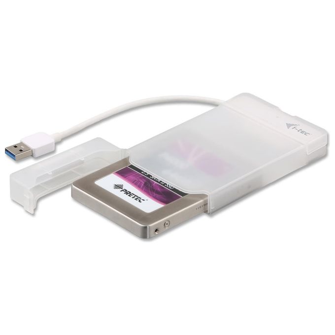 I-tec MYSAFEU314 Contenitore di Unita' di Archiviazione 25'' Enclosure Hdd-Ssd Bianco
