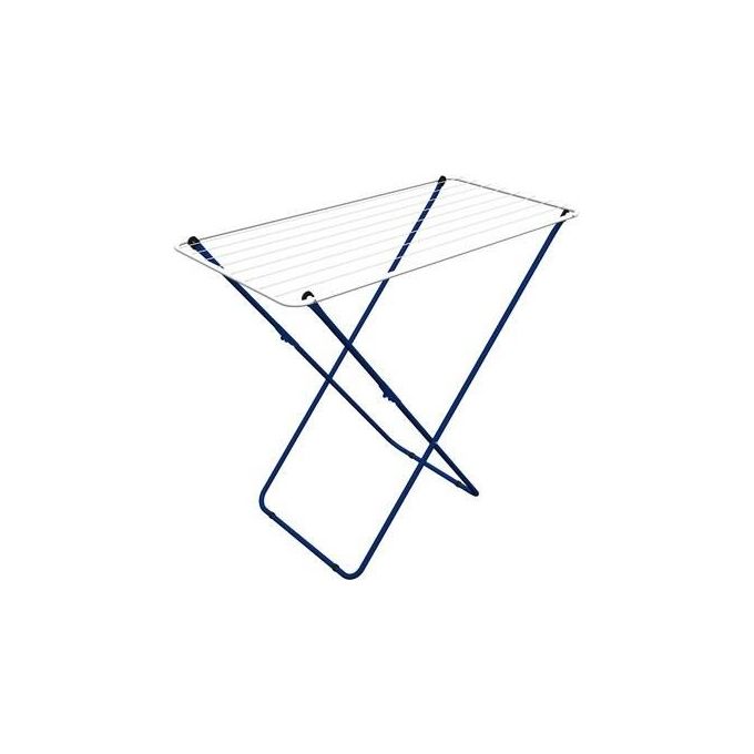 Gimi PLAST Stendibiancheria a Cavalletto da Pavimento Acciaio Plastificato 11 m Portata 10 Kg colore Blu Bianco