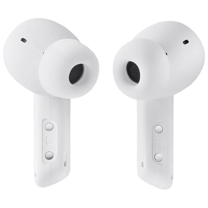 Intenso 3720502 Buds Pro Auricolari Wireless TWS con Hybrid ANC Bluetooth 5.3 Fino a 35 Ore di Riproduzione colore Bianco