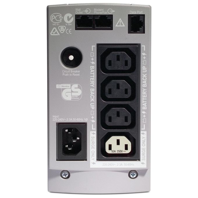 APC Back-UPS Gruppo di Continuita' Standby 0,5 kVA 300 W 4 Prese AC Offline