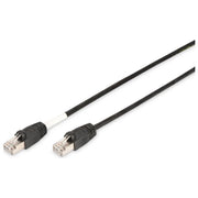 Digitus cavo rete s-ftp cat.6 doppia schermatura colore nero mt. 3 da esterno