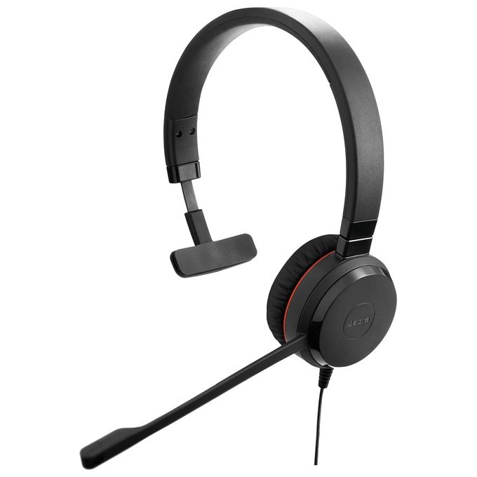 Jabra 5393-829-389 Evolve 30 II Auricolare Cablato Monofonico USB tipo-C con Microfono e Controllo Chiamate colore Nero