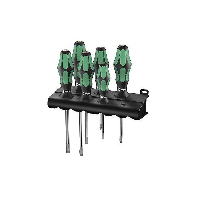 Wera 334-355-6 Kraftform Plus Lasertip Set di Cacciaviti 6 Pezzi