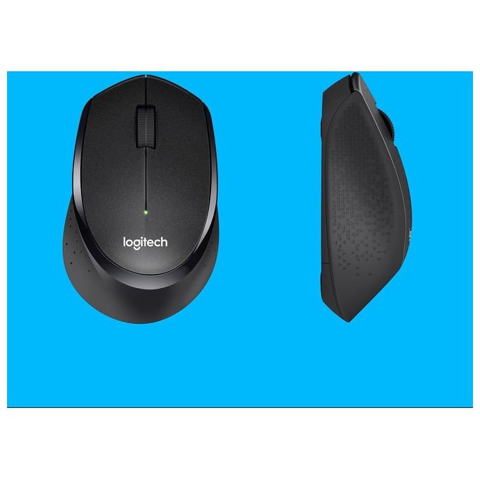 Logitech B330 Silent PLUS Mouse Wireless, 2.4 GHz Con Mini Ricevitore USB, Rilevamento 1000 DPI, ‎‎3 Pulsanti, Batteria Lunga Durata 2 anni, PC-Mac-Laptop, Nero