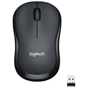 Logitech M220 Mouse Wireless, Pulsanti Silenziosi, 1000 DPI Ambidestro PC-Mac-Laptop, Grigio