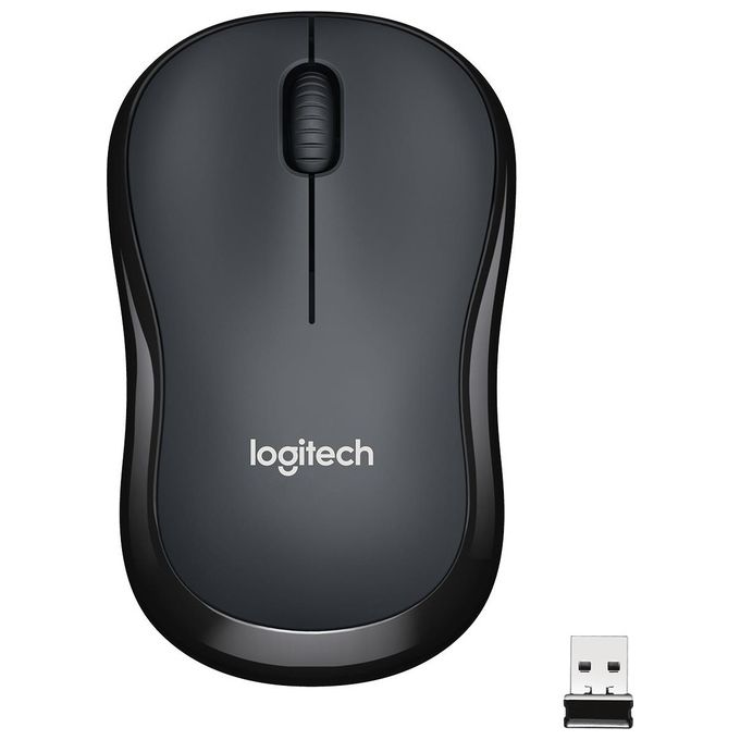 Logitech M220 Mouse Wireless, Pulsanti Silenziosi, 1000 DPI Ambidestro PC-Mac-Laptop, Grigio