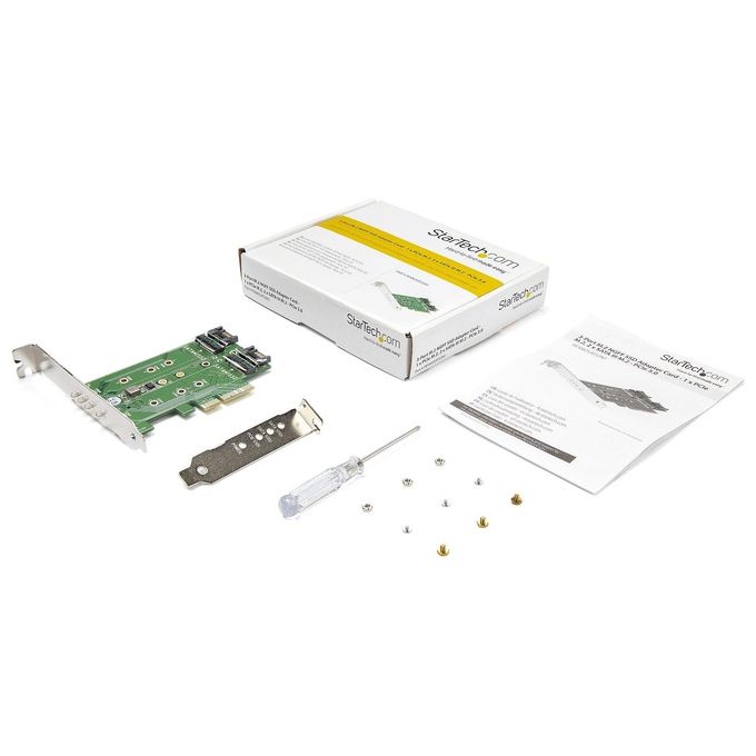 StarTech Adattatore Interfaccia M.2 M.2 Card-Sata 6Gb-s 6 GBps PCIe 3.0
