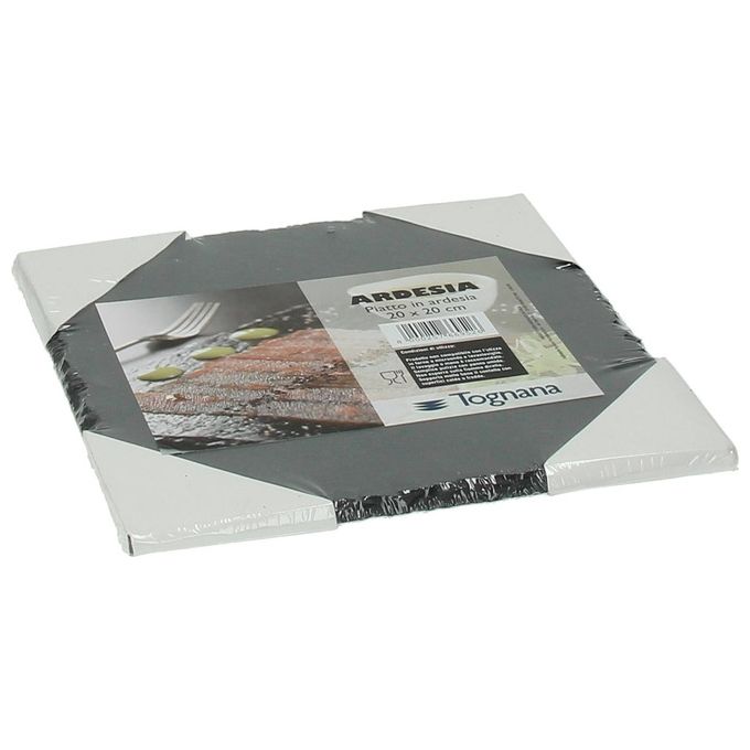 Tognana R390220ARDE Piatto Quadro Ardesia 20x20cm