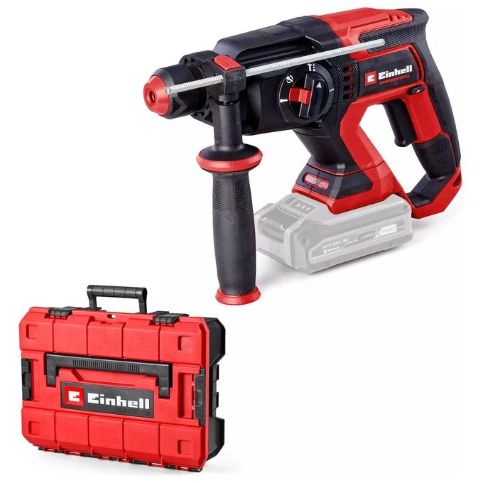 Einhell 4514277 TP-HD 18-22 D Li BL Martello Tassellatore a Batteria 18 V Motore Brushless SDS-Plus 2,3 J colore Nero Rosso