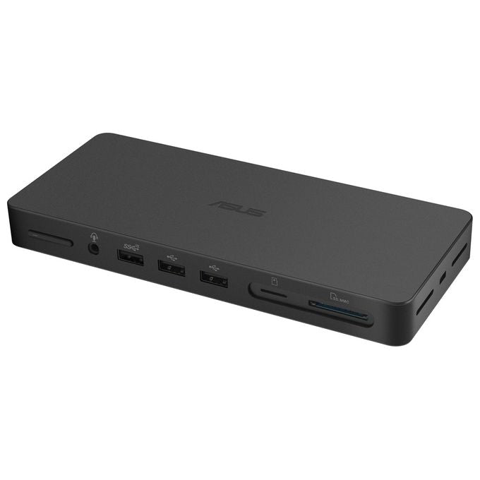 Asus 90XB08DN-BDS010 DC500 Docking Station Thunderbolt 4 Triple 4K 3 Monitor 2x HDMI 2.1 2x USB 3.2 Ethernet 2.5 Gbps 150W colore Nero