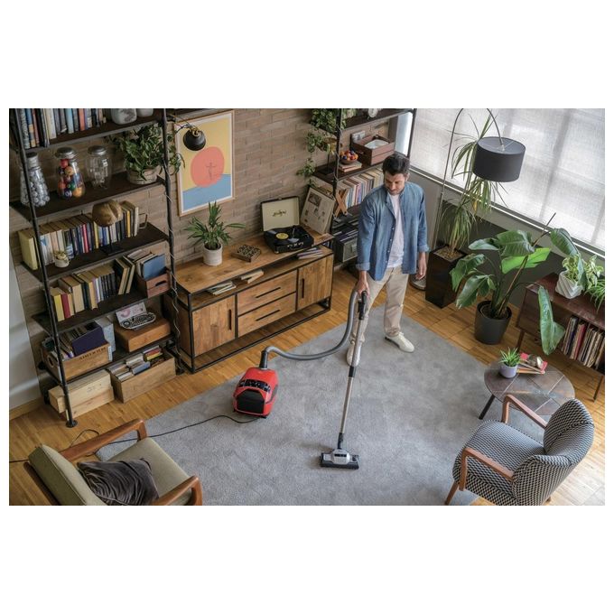 Hoover HE710HM011 H-Energy 700 Aspirapolvere a Traino con Sacco 5 L 850W 64 dB colore Rosso