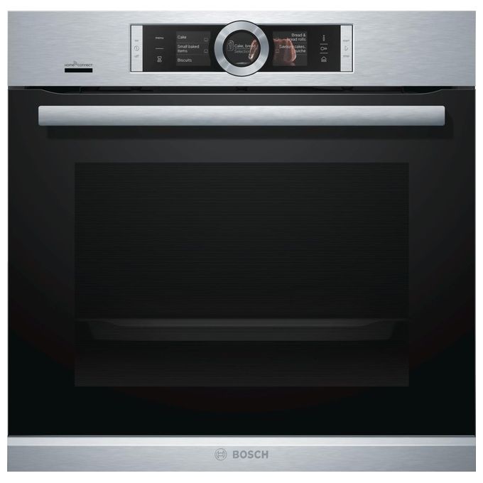 Bosch HRG6769S6 Serie 8 Forno Elettrico Multifunzione da Incasso a Vapore Pirolitico Capacita' 71 Litri Classe energetica A 13 Programmi ActiveClean Fast Pre-Heating 60 cm Acciaio Inox