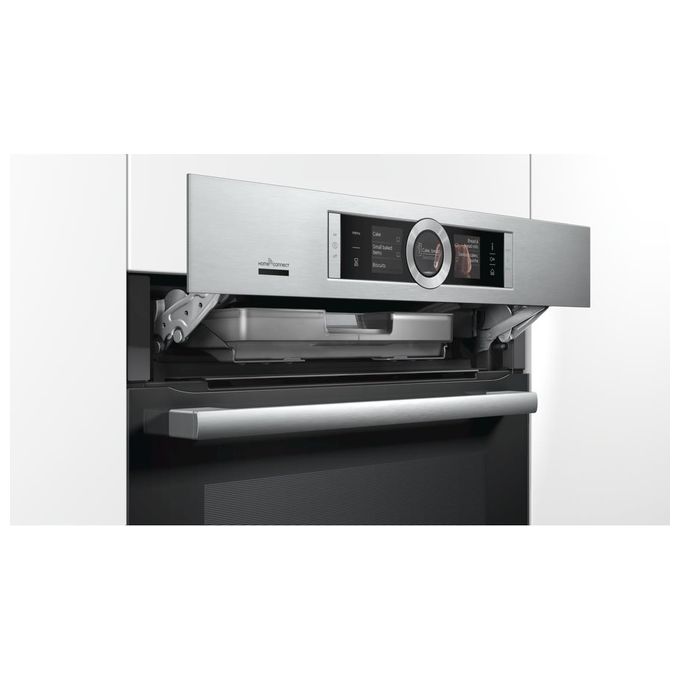 Bosch HRG6769S6 Serie 8 Forno Elettrico Multifunzione da Incasso a Vapore Pirolitico Capacita' 71 Litri Classe energetica A 13 Programmi ActiveClean Fast Pre-Heating 60 cm Acciaio Inox