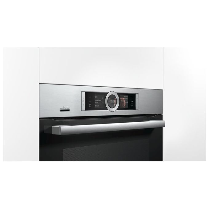 Bosch HRG6769S6 Serie 8 Forno Elettrico Multifunzione da Incasso a Vapore Pirolitico Capacita' 71 Litri Classe energetica A 13 Programmi ActiveClean Fast Pre-Heating 60 cm Acciaio Inox