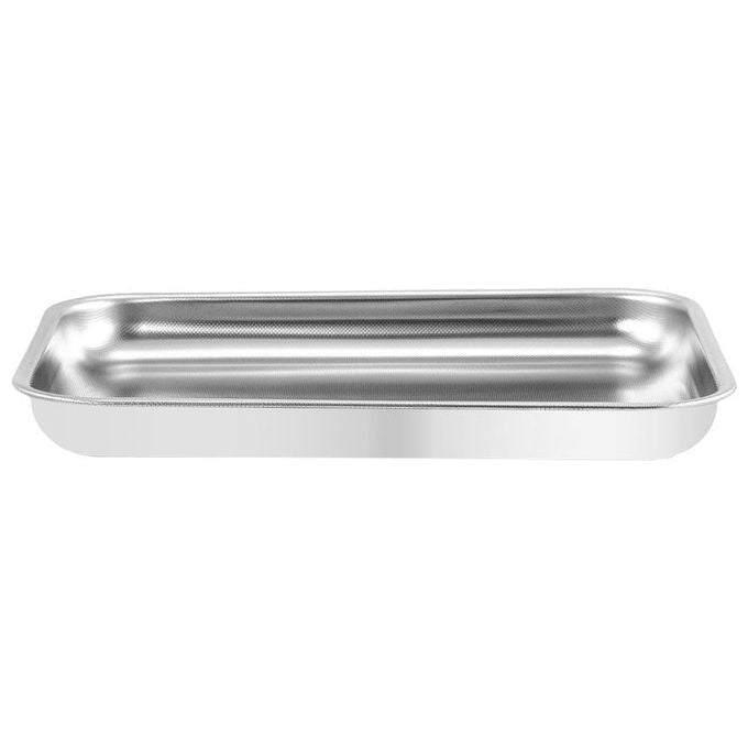 Teglia Bassa Rettangolare in acciaio inox antaiderente 40