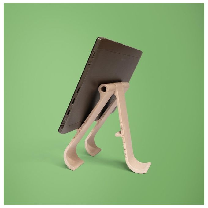 R Go Tools RGOTPW Treepod Supporto per Laptop e Tablet 10-22'' Regolabile in Altezza Materiale Bio-Based colore Naturale