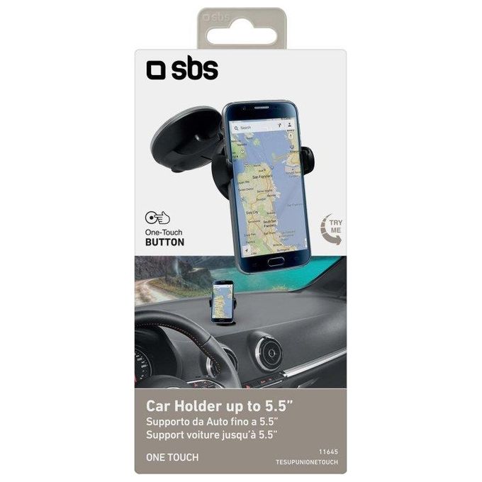 Sbs Supporto Universale da Auto per Smartphone Fino a 5