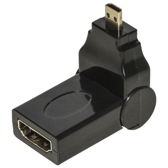 Link adattatore micro hdmi maschio - hdmi femmina con connettore inclinabile