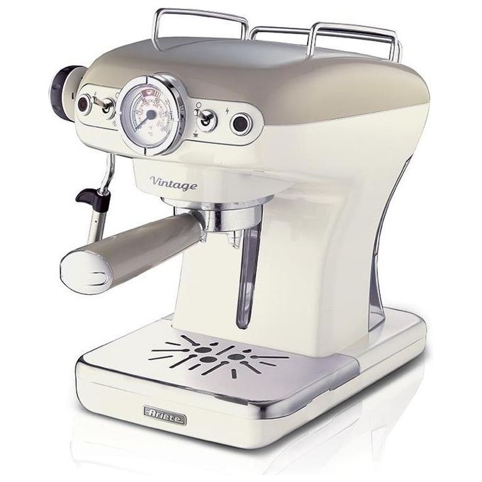 Ariete 1389 Vintage Macchina da caffe' Espresso 0,9 L 15 bar 850 W Polvere e Cialde ESE Cappuccinatore colore Beige