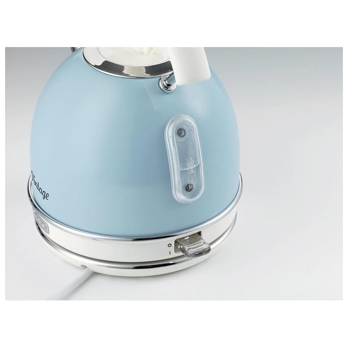 Ariete Bollitore Vintage 287705 1.7lt, Spegnimento Automatico, Celeste