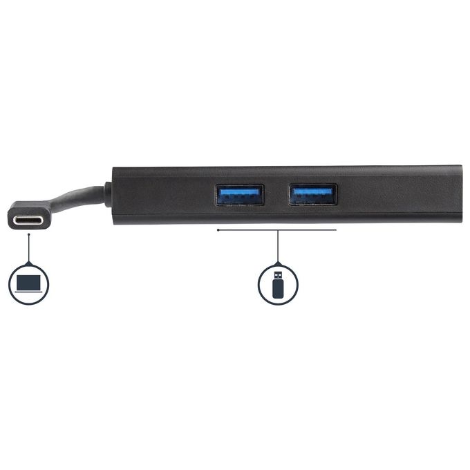 Startech Adattatore USB-C Multiporta per Portatili - Power Delivery - HDMI 4K - USB 3.0