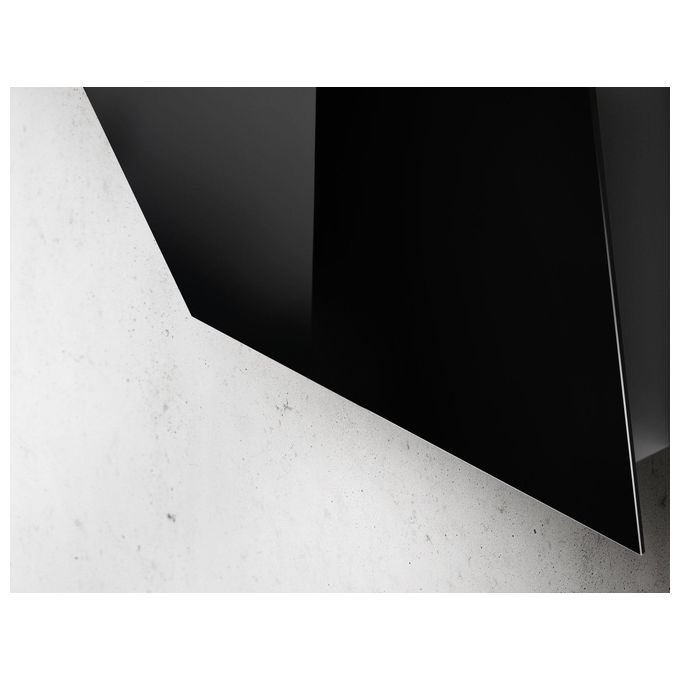 Elica PRF0120211 MAJESTIC SENSE BL-F-60 - Cappa a parete aspirante 60 cm, 603 m³-h, Classe A, 60 dB, Controllo touch, 3 velocita', Filtro antigrasso e illuminazione LED, Nero