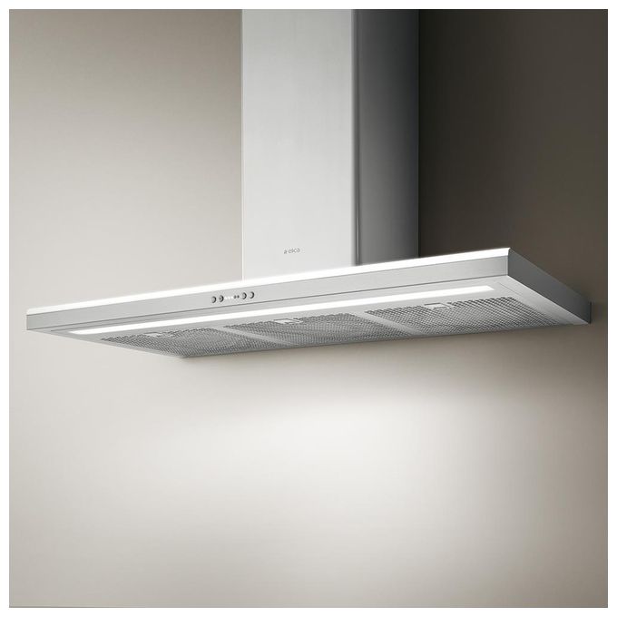 Elica PRF0079550A MOON IX-A-90 Cappa a parete filtrante 90 cm 691 m³-h Classe C 68 dB Controllo elettronico 3 velocita' Filtro antigrasso in alluminio Illuminazione neon 2x21 W Acciaio inox