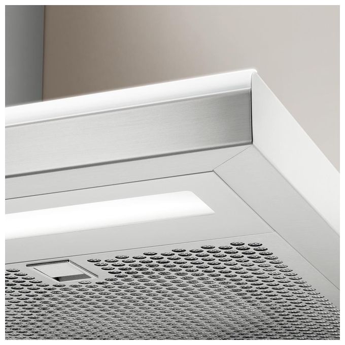 Elica PRF0079550A MOON IX-A-90 Cappa a parete filtrante 90 cm 691 m³-h Classe C 68 dB Controllo elettronico 3 velocita' Filtro antigrasso in alluminio Illuminazione neon 2x21 W Acciaio inox
