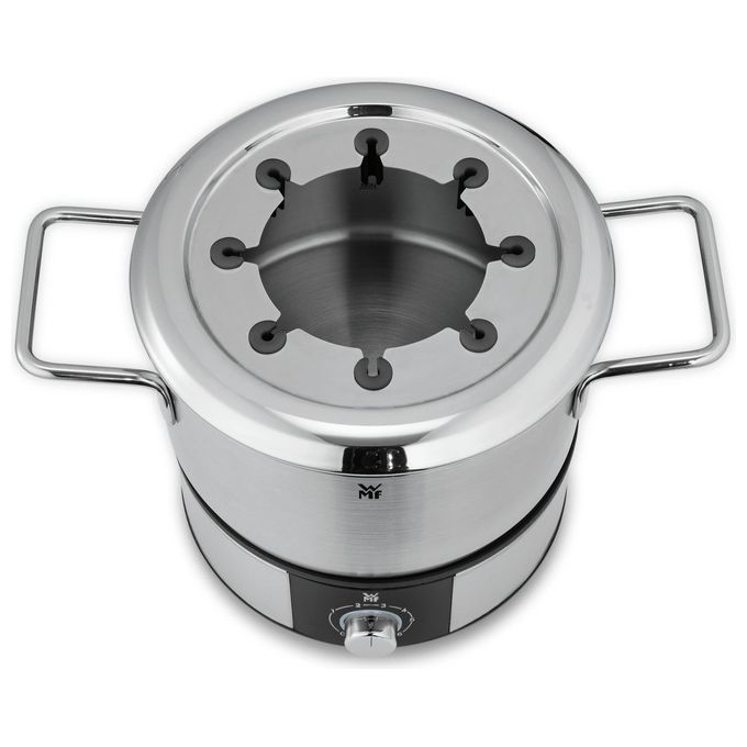 WMF Lono Set per Fonduta Fino a 8 Persone Temperatura Variabile 1400W in Cromargan