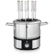 WMF Lono Set per Fonduta Fino a 8 Persone Temperatura Variabile 1400W in Cromargan