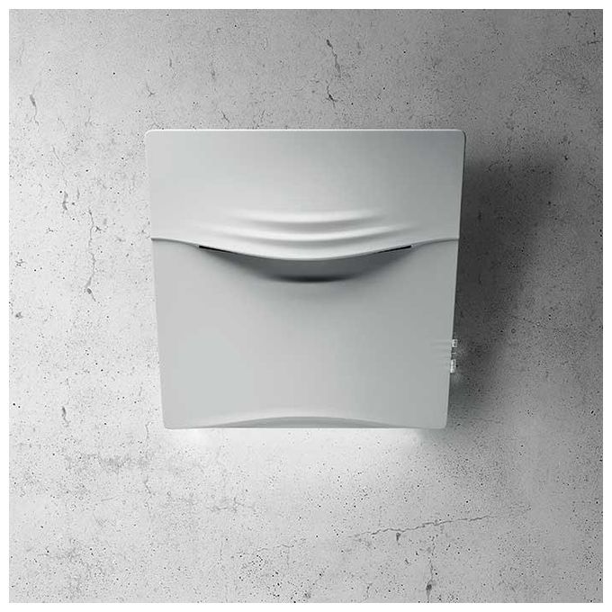 Elica CONCETTO SPAZIALE WH-F-75 Cappa a parete filtrante 75 cm 515 m³-h Classe A+ 54 dB Touch colore Bianco