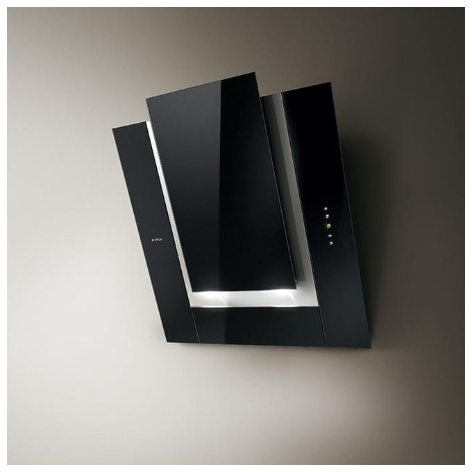 Elica PRF0010404A ICO Cappa a parete 80 cm 801 m³-h Classe A 64 dB Touch colore Nero