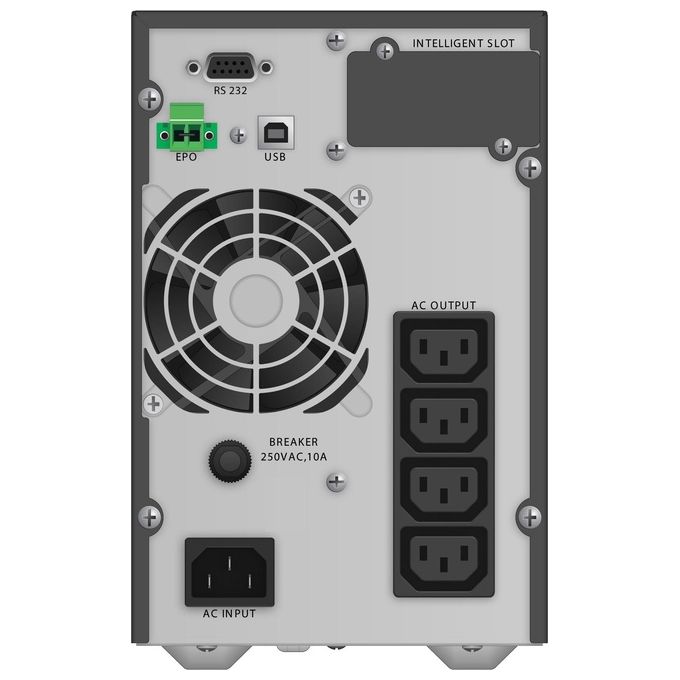 PowerWalker 10122041 VFI 1000 TG Gruppo di Continuita' Online 1000VA 900W 4 Prese IEC colore Nero