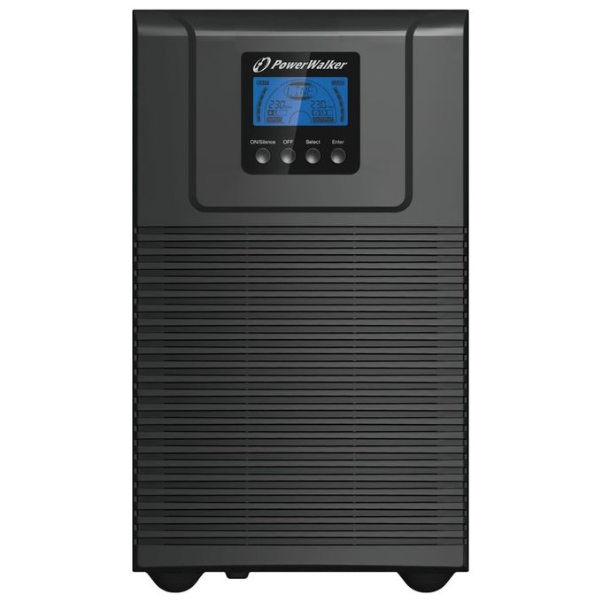 PowerWalker 10122100 VFI 3000 TGB Gruppo di continuita' online 3000VA 2700W 5 prese IEC C13 C19 USB HID batterie incluse colore Nero