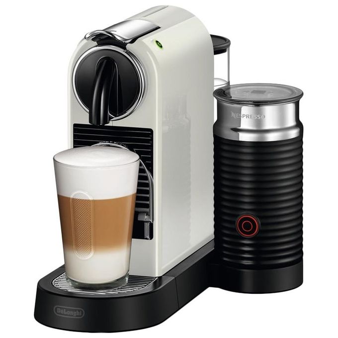 De'Longhi 0132192148 Citiz Macchina da caffe' a capsule 1 L 19 bar 1710 W montalatte integrato colore Nero Bianco
