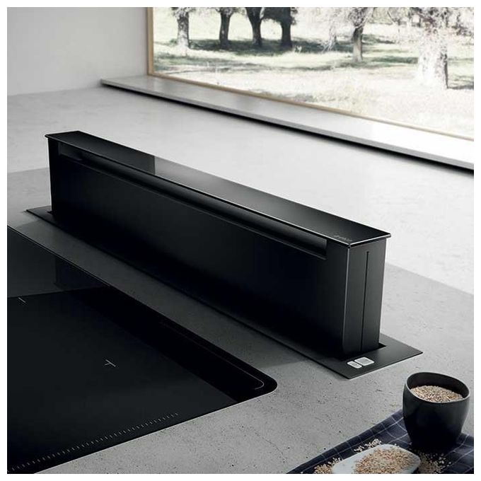 Elica PANDORA GME BL-A-90 PRF0120981 Cappa Aspirante estraibile 90 cm Classe C Nero (MOTORE referenza PRF0046491A NON INCLUSO)