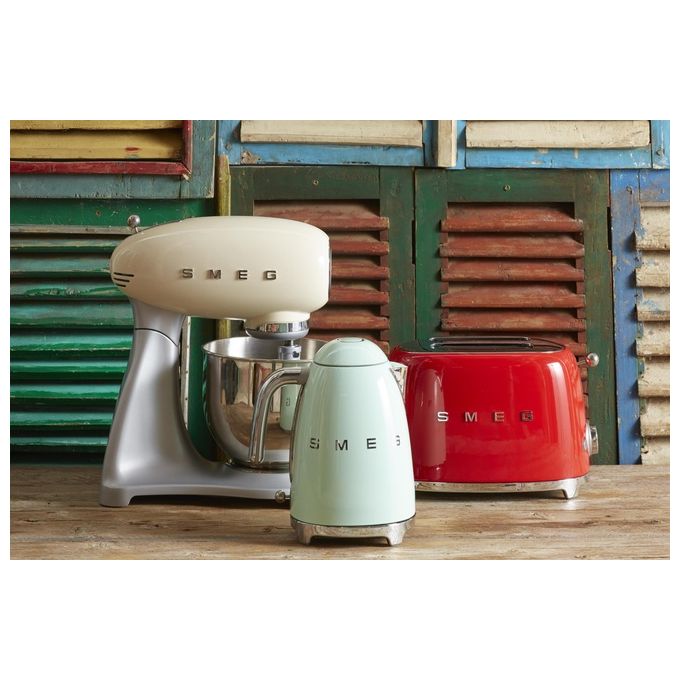 Smeg TSF01RDEU Estetica 50's Style Tostapane 2 Fette 6 Livelli di Doratura Rosso