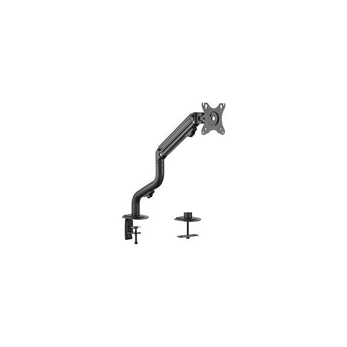 Hamlet HM-SPMADA102 Supporto per Monitor da Scrivania Ergonomico Snodato su 3 Assi fino a 32'' 9 Kg con Gestione Cavi Nero