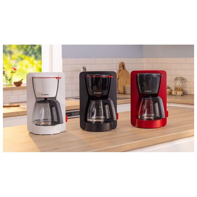 Bosch TKA3M133 MyMoment Macchina da caffe' americana 1,4 L 15 tazze 1200 W Funzione keep warm Serbatoio estraibile Sistema antigoccia colore Nero 1.25 L