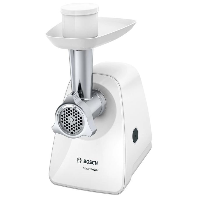 Bosch MFW2500W SmartPower Tritacarne Dischi in Acciaio Inossidabile 350W colore Bianco