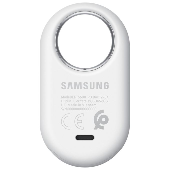 Samsung Galaxy SmartTag2 (1 Pezzo) Localizzatore Bluetooth con Modalita' Smarrito, Design compatto, Batteria a lunga durata, Resistenza IP67, White 2023