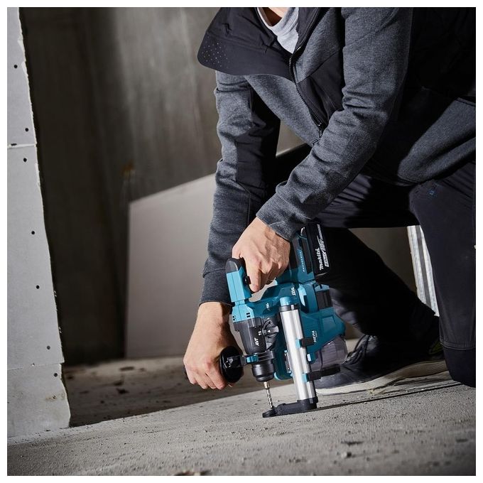 Makita DHR183RTWJ Martello Perforatore SDS-plus 18V Batteria 1,7 J Motore Senza Spazzole Luce Integrata Impugnatura Antivibrazioni colore Nero Verde