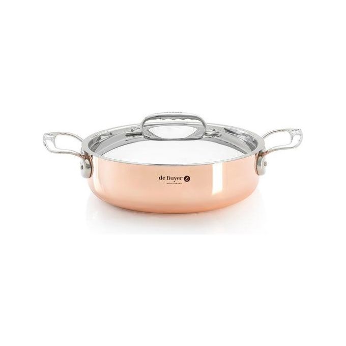 De Buyer Prima Matera Pentola Rame-Inox Bassa 20cm per Induzione
