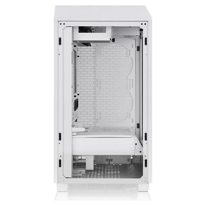 Thermaltake CA-1X9-00S6WN-00 The Tower 200 Case PC Mini Tower Mini-ITX con Pannello in Vetro Temperato e Supporto GPU fino a 38 cm colore Bianco
