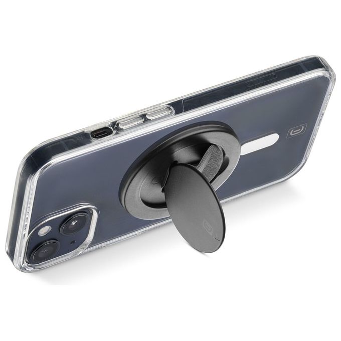 Cellularline RINGSTANDMAGK Ring Stand Mag Clip Magnetica Supporto MagSafe Universale colore Nero