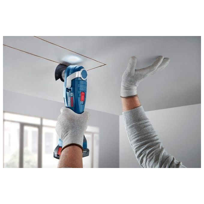 Bosch Professional 06018G2002 GOP 18V-34 Utensile Multifunzione a Batteria Motore Brushless Vibration Control Snap-In System Impugnatura Sottile 180 mm compatibile AMPShare colore Nero