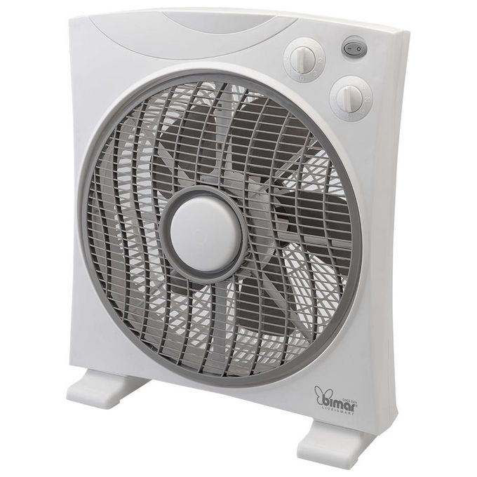 Bimar VBOX39T Ventilatore Box 45W 3 Velocita' Timer 120 min Elica 29cm 5 Pale Griglia Rotante colore Bianco