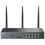 TP-Link ER706W Omada Router VPN Wi-Fi 6 AX3000 Dual-Band 2.4 GHz 5 GHz Gigabit Multi-WAN SFP colore Nero